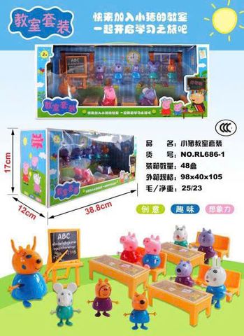 Bộ Đồ Chơi Lớp Học Heo Peppa RL686-1 - Đồ Chơi Giáo Dục Cho Trẻ Em Từ 3 Tuổi - Peppa Pig Classroom Playset
